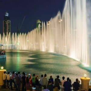 Dubai Fountain Show At Night
