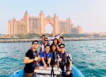 Group enjoying Splash Boat Tour Dubai
