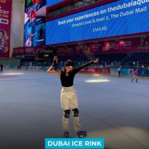 Skater enjong at Dubai Ice Rink